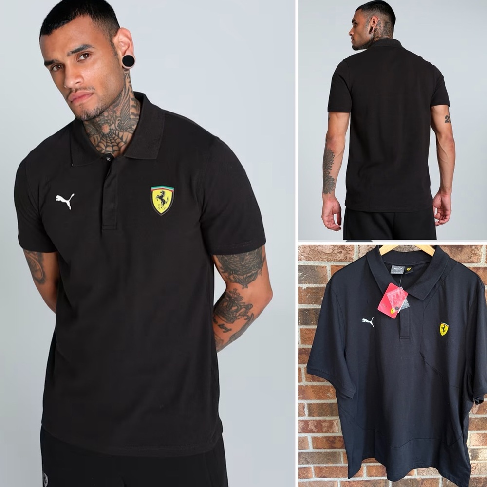 PUMA Scuderia Ferrari Men's Polo Shirt New   Cotton XXL
